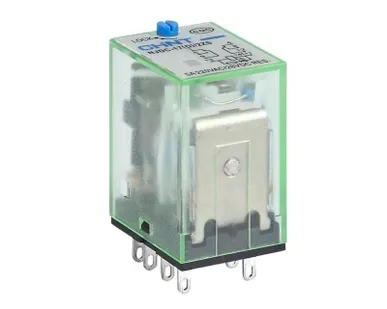 фото Реле промежуточное с кнопкой тестирования NJDC-17(D)/2Z 2 конт. с инд. LED 10А DC 24В CHINT 651039