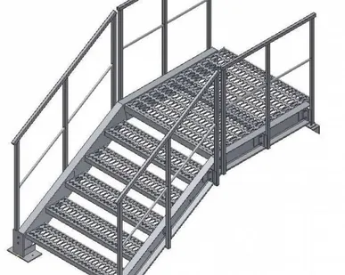 фото Ограждение лестниц ОЛХ и ОГХ