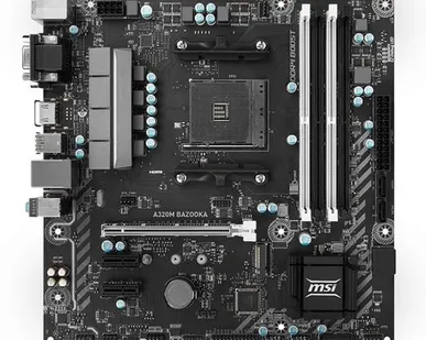 фото Материнская плата Socket-AM4 MSI A320M BAZOOKA, AMD A320 
(4xDDR4, PCI-E 16