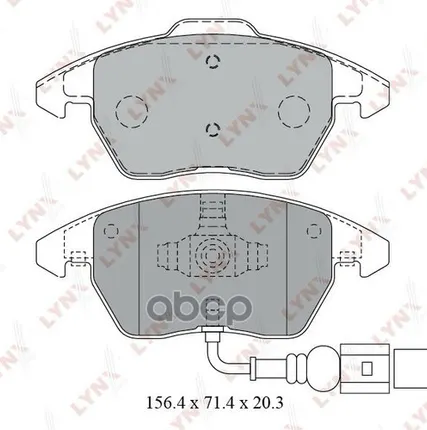 Фото №0 Колодки Тормозные Передние LYNXauto арт. BD1203