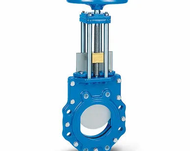 фото Задвижка ножевая шиберная DN400 PN10 ERU K1 TALIS со штурвалом