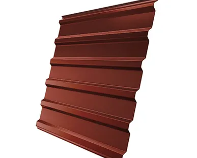 фото Профнастил МП-20 0,5 Zinkel RAL 8004 терракотовый