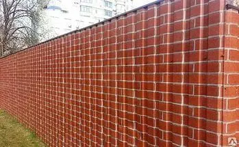 фото Профилированный лист С-8 под кирпич для забора 0,5 тол.