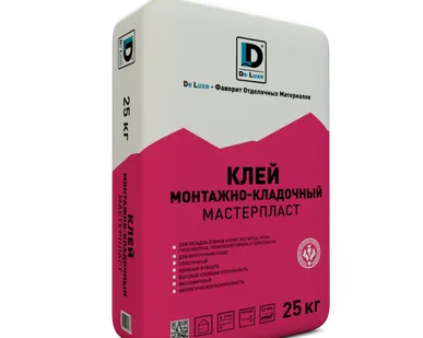 фото Монтажно-кладочный клей De Luxe МАСТЕРПЛАСТ