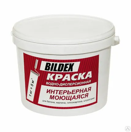 Фото №0 Краска BILDEX интерьерная акриловая, 14 кг, ЛКЗ 8