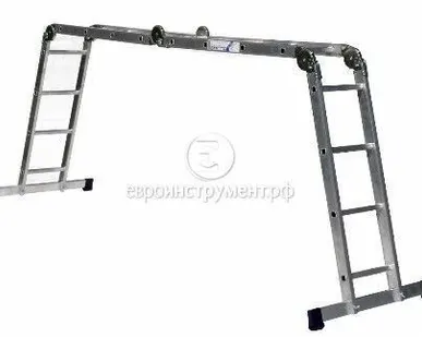 фото Лестница алюминиевая шарнирная Алюмет, 4 x 4