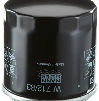 Фото №0 W71283 MANN-FILTER Фильтр масляный MANN-FILTER арт. W71283