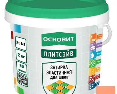 фото Затирка для швов Основит Плитсэйв XC6 Е персиковый 20 кг