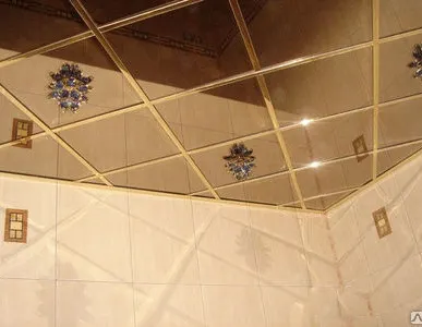 фото Кассетная плита Люмсвет SKY T24 золото 600*600