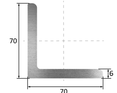 фото Уголок 70х70х6
