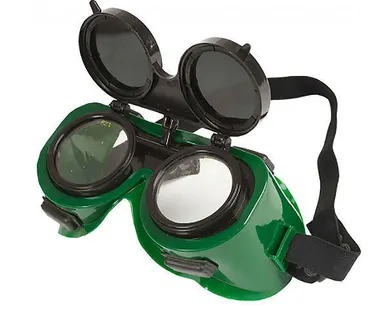 фото Очки газосварщика с откидными стеклами