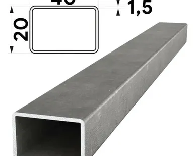 фото Труба профильная 40х20мм стенка 1,5мм длина 6 метров