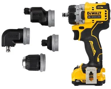 фото Шуруповерт DEWALT DCD 703 L2T-QW с набором из 4-х насадок