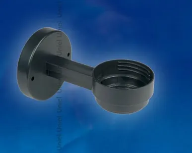 фото Кронштейн UFP-C21АE-140 BLACK Кронштейн для садово-парковых светильников. Тип соединения с рассеивателем - резьбовой. Длина 140мм. Встроенный патрон Е27. Материал - пластик. Цвет черный. TM Uniel