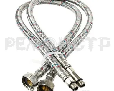 фото Подводка д/смесителей 1094, 80 см 1/2'хМ10, Lucky Tap (упак 2шт) 1/120 П