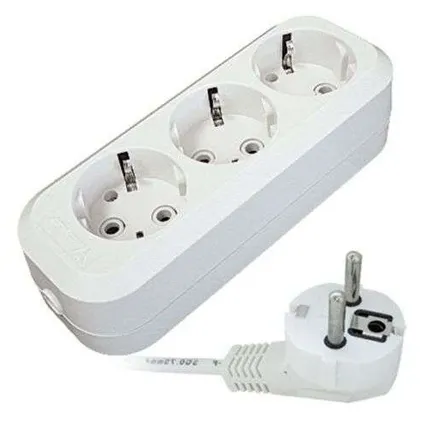 Фото №0 Удлинитель 3х5м с заземл. 13А IP20 Е-303 АБС-пл. ПВС 3х1 UNIVersal 9631978