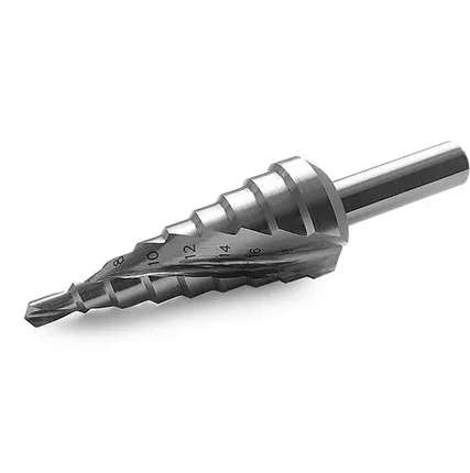 Фото №0 Ступенчатое сверло MESSER со спиральной канавкой. Диаметр 4-20 мм. Ступеней 9.