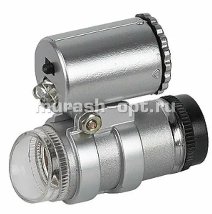 Фото №0 Фонарь универсальный "Эра" 2 светодиода с микроскопом 45x батарейки в комплекте (24/240)