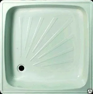 Фото №0 Поддон душевой стальной эмалированный 70Х70 глубина 6см 160129