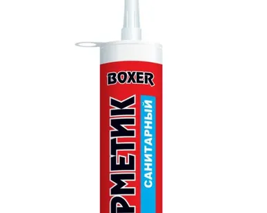 фото Герметик силик санитар 260 мл (бесцветный) Boxer S (24) П '