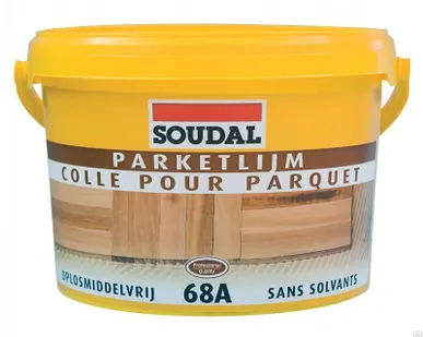 фото Паркетный клей 68А Soudal на основе ПВА дисперсии 5 кг (100064)