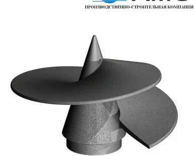 фото Литой наконечник для винтовой сваи НЛ-350/133