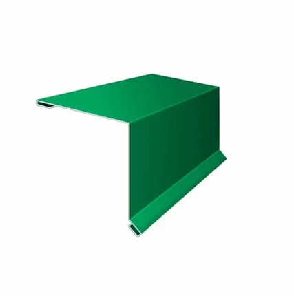 Фото №0 Ветровая планка 110х110мм 2,5 м зеленая мята