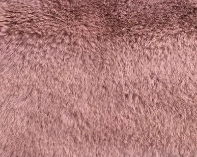 фото Искусственный мех под кролика 570 г/м2, ворс 17 мм, пудра
