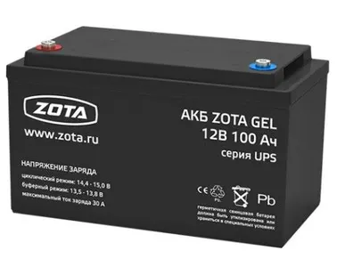 фото Аккумулятор для ИБП котла отопления Zota GEL 100-12