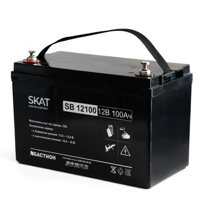 Фото №2 Аккумулятор для ИБП котла 100 А*ч Skat Teplocom свинцово-кислотный, 12В