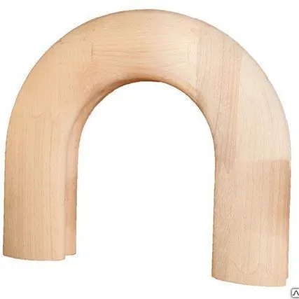 Фото №0 Поворот поручня для лестниц (60), 180* хвоя, (сорт А)