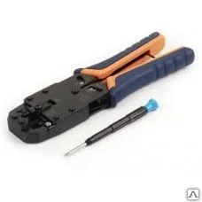 фото Инструмент обжимной для RJ-45, RJ-12, RJ-11 (8P8C, 6P6C, 6P4C, 4P4C), проф