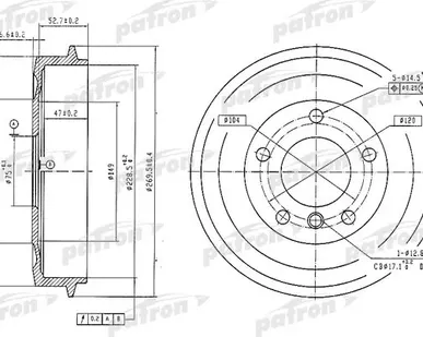 фото PDR1035 Барабан тормозной
