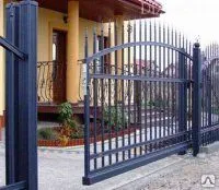 фото Монтаж откатных ворот с заливкой фундамента