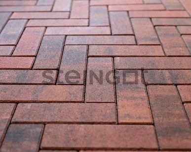 фото Плитка тротуарная Steingot Color Mix, Паркет, цвет Клинкер, 240х80х60 мм