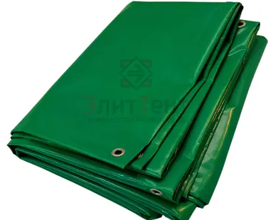 фото Укрывной тент полог из ткани ПВХ Китай 630 г/м2 зеленый