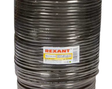 фото Кабель видеонаблюдения КВК-П 2х0,5 3C-2V+2x0,5 для внеш. Прокладки