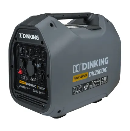 Фото №0 Генератор бензиновый инверторный Dinking DK2500iC (2.5кВт, 230В/50Гц, DK164F/P-2, бак 4л.)