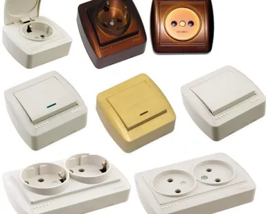 фото Розетка двойная б/з закрытый корпус серия DEMET 0300-крем