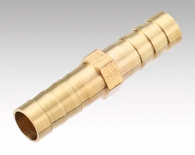 фото Штуцер прямой 8х8 мм для резинового шланга, латунный