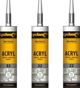 фото Герметик CYCLONE Acryl 22, белый, 280 мл (белый)