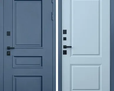 фото Входная дверь ТЕРМО Эльбрус муар серый-лайт софт грей АСД