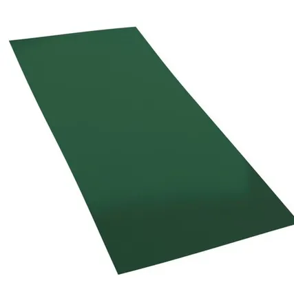 Фото №0 Гладкий стальной лист с защитной пленкой 0,35 Зелёный 2 метра