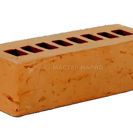 Фото №0 Кирпич лицевой керамический «Персик» «Королевский двор» пустотелый Евро «половинка»