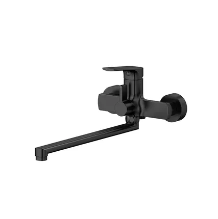 Фото №0 Смеситель для ванны Splenka S30.22.06 с поворотным изливом 323 мм, цвет: черный