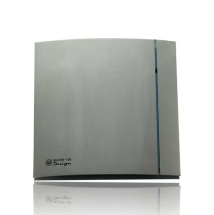Фото №0 Осевой накладной вентилятор SILENT 100 CRZ Design Silver c таймером Soler&Palau
