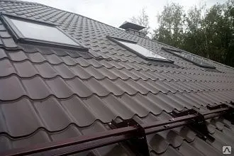 фото Металлочерепица МП СУПЕРМОНТЕРРЕЙ Пластизол 200 мкм ПРЕМИУМ