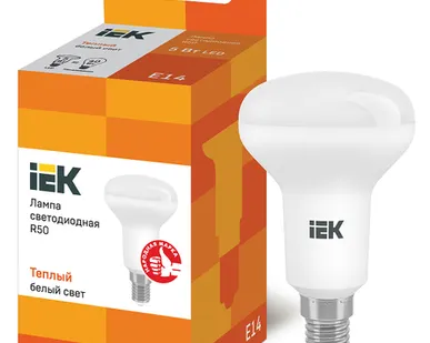 фото IEK Лампа светодиод. 5/3000/Е14/R50 рефлек. IEK