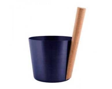 фото Алюминиевое ведро для сауны, BLUEBERRY BLUE, RENTO арт.250212