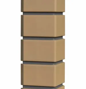 фото Угол наружный для панелей Клинкерный кирпич Солома 390х120мм, Grand Line